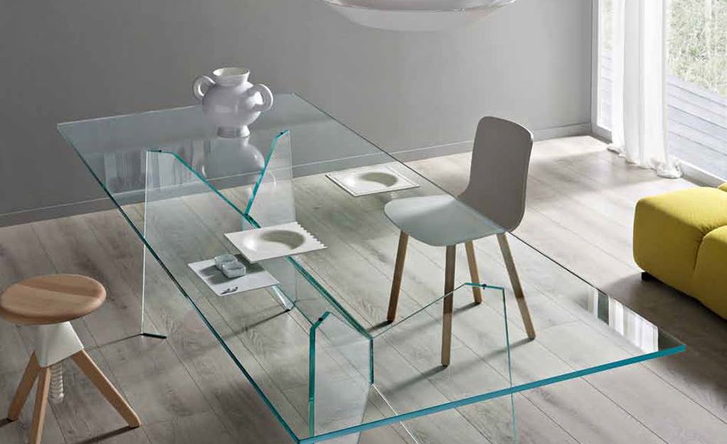 plateau en verre table
